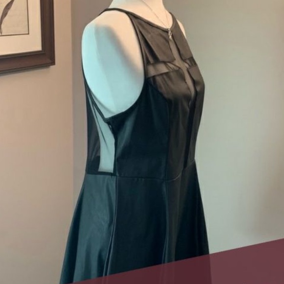 UNIF The Well Black Faux Leather Dress - Picture 3 of 6